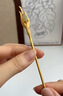 老鳳祥S925銀和田玉發(fā)簪古風(fēng)簪子鳳釵送老婆女士生日禮物女生實用高檔 鳳翎金釵【老鳳祥品牌禮盒】 曬單實拍圖