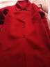 恒源祥中長(cháng)款毛呢外套女2026新款春秋季高級感中老年媽媽紅色呢子大衣 酒紅色 3XL 【135-145斤】 曬單實(shí)拍圖