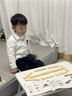楪嫦德國品牌阿基米德積木條構(gòu)建筑疊疊樂木質(zhì)拼圖多米諾兒童益智玩具 實(shí)木款：原木色100片 曬單實(shí)拍圖