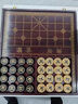 宋禮庭 SOGLYTIN中國(guó)象棋紅木鑲嵌套裝實(shí)木棋盤紫光檀黃楊木雙拼高檔禮品 棋子5CM 曬單實(shí)拍圖