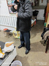 北極絨（Bejirog） 冬季外套男士棉服中老年人單排扣子爺爺棉襖加絨加厚棉衣服 黑色 2XL (185) 【可穿130-145斤】 曬單實(shí)拍圖