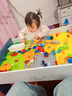 虎實(shí)小寶兒童積木桌增高款1-3-6-12歲結實(shí)多功能大顆粒游戲學(xué)習桌二合一 曬單實(shí)拍圖