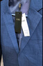 杉杉（FIRS）西服男秋款商務(wù)中青年彈力小西服休閑男士單西外套正裝職業(yè)裝上衣西裝結婚禮服 2036藍色 180  曬單實(shí)拍圖