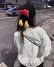 米奇屁屁帽子棒球帽大頭圍顯臉小女士遮陽(yáng)帽可愛(ài)卡通米老鼠尾巴帽 黃色 米奇屁屁棒球帽子 帽圈口48-58 曬單實(shí)拍圖