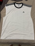 adidas速干簡(jiǎn)約舒適無(wú)袖籃球運(yùn)動(dòng)圓領(lǐng)背心男裝阿迪達(dá)斯官方JE9290 白/黑色 XL 曬單實(shí)拍圖