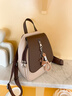 新款雙肩包女生夏季大學(xué)生書(shū)包時(shí)尚小眾旅行戶(hù)外背包箱包背包禮物 米白配啡 曬單實(shí)拍圖