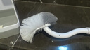 Little seal日本馬桶刷套裝無死角洗廁所刷子衛(wèi)生間長柄清潔刷帶底座不傷釉面 曬單實(shí)拍圖
