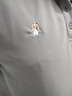 暇步士男士純棉短袖t恤中青年純色翻領(lǐng)夏季男裝 軍綠色 XL 175 曬單實拍圖