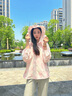 艾萊依（ERAL）女士防曬服2025新款防曬衣夏季UPF100+防紫外線(xiàn)涼感透氣原紗外套 夢(mèng)境花園（粉） M 160 曬單實(shí)拍圖