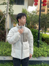 波司登（BOSIDENG）25年新款羽絨服男款時(shí)尚休閑短款立領(lǐng)防風(fēng)百搭休閑加厚保暖外套 白沙米|7A75 M 175/96A 體重約140-155斤 曬單實(shí)拍圖
