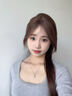 唯一（Winy）一克拉莫桑鉆紫藤花純銀項鏈女2025新款生日七夕情人節(jié)禮物送女友 曬單實拍圖
