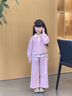 可英 GOWINBABY女童套裝甜美可愛時(shí)尚2025春秋款女孩寬松春裝女寶休閑衛(wèi)衣兩件套 粉色 130 （適合身高120cm-130cm） 曬單實(shí)拍圖