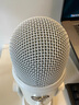 羅技（Logitech）Yeti 雪怪 USB電容麥克風(fēng)專業(yè)級 K歌錄音電腦話筒 游戲主播直播設(shè)備 助眠直播 BLUE Yeti 白色+手機使用套餐 曬單實拍圖