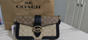 蔻馳（COACH）【品牌直供】coach女包手提單肩斜挎腋下酒神包送女友節(jié)日禮物 5509IMRKY卡其色黑色 曬單實(shí)拍圖