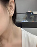 DAISY DREAM蔣奇明同款925銀莫桑鉆耳釘男潮痞帥耳骨單只高級感耳環(huán)閃鉆耳飾 【單只】10分莫桑鉆【S925純銀】 曬單實(shí)拍圖