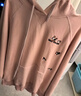 森馬（Semir）[商場(chǎng)同款]中國國家地理系列衛衣女圖案2024新款加絨寬松冬裝 橡皮粉61214 M 曬單實(shí)拍圖