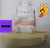 杞樂生日禮物女桌面擺件創(chuàng)意小熊手機(jī)支架送老師教師節(jié)伴手禮工位裝飾 小熊手機(jī)支架（粉紅色） 曬單實(shí)拍圖