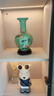 傲世景德鎮(zhèn)陶瓷器新中式花瓶工藝品客廳擺件酒柜玄關(guān)茶室博古架裝飾品 豆青釉清荷賞瓶+底座 曬單實(shí)拍圖