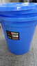 大號垃圾桶戶(hù)外塑料環(huán)保酒店餐廚工業(yè)商用圓形帶蓋大容量收納水桶 80升+蓋（藍色）戶(hù)外和小區 曬單實(shí)拍圖