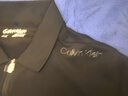 Calvin Klein【吸濕速干】運動(dòng)春夏男字母ck拉鏈半襟跑步POLO衫4MS4K170 001-太空黑 S 曬單實(shí)拍圖