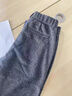 羅蒙（ROMON）羊毛休閑長褲男秋冬季厚款男士商務(wù)休閑西褲直筒寬松毛呢褲子 【舒適親膚】深灰 2XL【適合152-168斤】2.7-2.8尺腰圍 曬單實拍圖