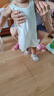 童泰（TONGTAI）嬰兒背心夏季純棉寶寶衣服兒童護肚馬甲打底內衣提花綠色110cm 曬單實拍圖