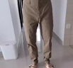 皮爾卡丹休閑褲男秋季新款男士修身直筒褲子百搭彈力商務(wù)冬季厚款加絨長(zhǎng)褲 129卡其色 32 腰圍2尺5 曬單實(shí)拍圖
