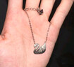 施華洛世奇（SWAROVSKI）【品牌直供】SWAN黑白漸變大天鵝項鏈女送女友禮物5614103 曬單實(shí)拍圖
