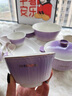 DearDali餐具套裝碗盤(pán)家用輕奢豪華精致高端碗碟陶瓷盤(pán)子喬遷之喜入宅禮物 【快遞裝】紫韻8人食豪華套裝 曬單實(shí)拍圖