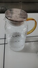 米粒涼水壺錘紋冷水壺耐熱玻璃茶壺?zé)畨嘏莶鑹丶矣貌杈?1800毫升 曬單實(shí)拍圖
