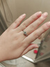 Grace Girl鉑金為愛(ài)加冕情侶戒指結(jié)訂求婚鑲鉆對(duì)戒七夕情人節(jié)走心禮物送女友 鉑金1克拉培育鉆D/VVS/NGIC/活口 曬單實(shí)拍圖