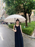 愛上雨24骨雨傘長柄男女士家用大號自動加固結實抗風暴雨專用定制直桿傘 全纖維中棒-加大-24骨梧桐米 曬單實拍圖