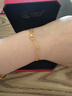 中國黃金（CHINA GOLD）黃金手鏈女足金雙層星星手鏈手飾七夕情人節禮物送女友老婆 足金星星手鏈約2.5g+甄選禮盒 曬單實(shí)拍圖