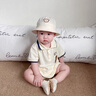 G.DUCKKIDS小黃鴨嬰兒衣服夏季新生兒連體衣寶寶薄款可愛(ài)短袖包屁衣百天爬服 米熊爬 73cm 73碼3-7月(建議寶寶6-8公斤左右) 曬單實(shí)拍圖