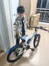 鳳凰（Phoenix）兒童自行車(chē)山地車(chē)男女學(xué)生腳踏車(chē)6-15歲童車(chē) 霸道 白藍(lán)色 20寸 曬單實(shí)拍圖