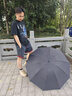 川布【德國】雨傘高能全自動暴雨專用男士大號加厚反向折疊便攜傘 黑武士【雙骨抗風+安全反光條+超大抗風】 曬單實拍圖