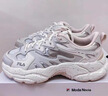 斐樂(lè)（FILA）官方女鞋老爹鞋運(yùn)動(dòng)鞋楊冪同款夏新款蕨草鞋休閑鞋 磨菇灰色/白中白-OB 38 曬單實(shí)拍圖