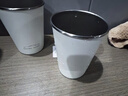京東京造不銹鋼水杯 馬克杯 非一次性水杯套裝家用汽車配色 珍珠白350ml*2 曬單實(shí)拍圖
