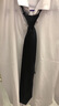 恒源祥領(lǐng)帶男純色易拉得商務(wù)拉鏈懶人黑色8.5cm襯衫正裝免打結銀色領(lǐng)帶 黑色 曬單實(shí)拍圖