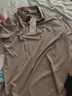 羅蒙（ROMON）T恤男短袖潮流夏季冰絲POLO衫上衣休閑商務半袖翻領(lǐng)打底衫米白2XL 曬單實拍圖