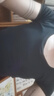【阿瑪尼制造商】新款帶胸墊短袖t恤天絲竹纖維罩杯一體A6162 神秘黑 M （90-105斤） 曬單實(shí)拍圖