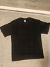戰浩【2件】新疆棉260g重磅純棉短袖t恤男寬松純色打底衫白T半袖體恤 深藍色+黑色 L 建議【130-150斤】 曬單實(shí)拍圖