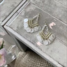 貝殼流蘇耳環(huán)女輕奢高級感海邊度假風小珍珠流蘇夸張耳飾女士耳釘 【貝殼流蘇幾何菱形耳環(huán)】 曬單實拍圖