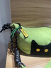 NOXXON單肩包女休閑貓咪通勤餃子包生日禮物女士斜挎包生日禮物 果綠色 曬單實(shí)拍圖