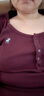ABERCROMBIE & FITCH女裝25夏新款美式復古經(jīng)典小麋鹿亨利領(lǐng)修身短袖T恤KI139-5704 紫紅色 M (165/96A) 曬單實拍圖