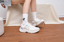 安踏（ANTA）女鞋休閑鞋子女2025秋季新款皮面復古老爹鞋女軟底增高運動(dòng)旅游鞋 象牙白/泥沙灰/質(zhì)釉紫/晨曦紅 【經(jīng)典百搭】 38 曬單實(shí)拍圖