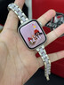 watchbond【冰脂】適用蘋(píng)果手表s10表帶iwatch s10女士款樹(shù)脂合金表帶apple手表watch s9女生s8金屬s7細款se 細款【三珠-玫金間樹(shù)脂白】樹(shù)脂合金表帶+玫瑰金接頭 【38 曬單實(shí)拍圖