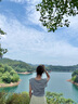 ONLY2025夏季新款簡(jiǎn)約純色顯瘦系結(jié)下擺圓領(lǐng)花邊T恤女|125201034 G47 淺花灰色 M 曬單實(shí)拍圖