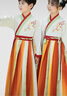 奧蒙威新款古裝兒童漢服國學(xué)服男女童詩(shī)朗誦幼兒國舞臺中秋演出服KJ-9 錦花直袖 120 曬單實(shí)拍圖