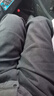 班尼路（Baleno）休閑褲男秋季雪尼爾重磅直筒男士長(cháng)褲潮流街頭顯瘦垂感青少年褲子 曬單實(shí)拍圖